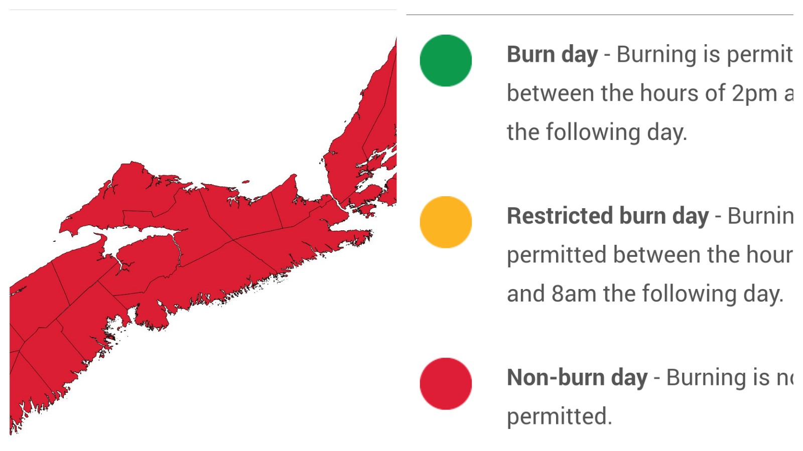 A ban on open fires is now in effect to protect Nova Scotia's forests during the pandemic