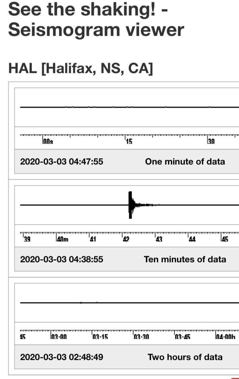 Another earthquake reported in Dartmouth