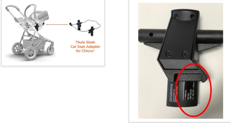 Thule Sleek Car Seat Adapter recalled due to Fall Hazard