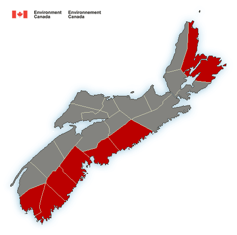 (Ended) Rainfall warning issued by Environment Canada