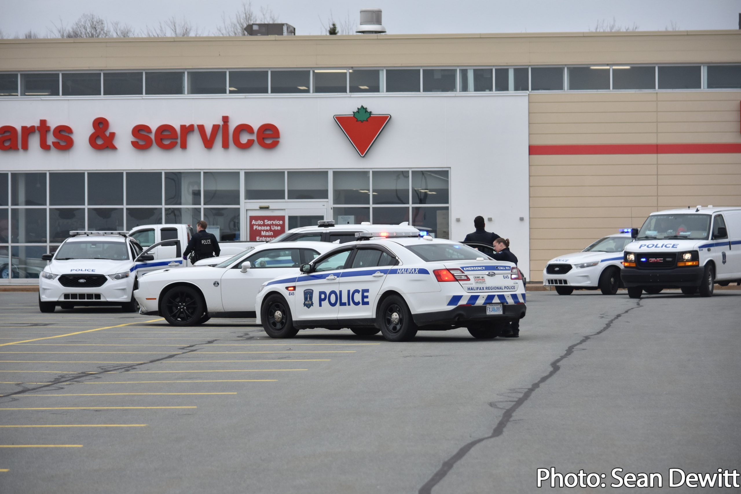 Police arrest two men regarding a weapons complaint
