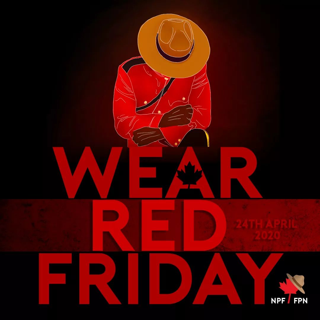 Canadians from coast to coast are being asked to wear something red and share pictures, videos, and messages of support online