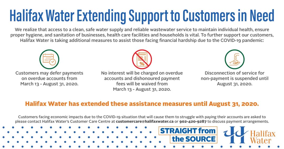 Halifax Water Further Extending Support to Customers in Need