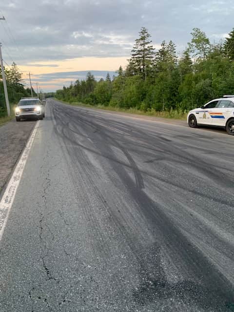 Street racing and excessive tire marks on Otter Lake Rd.