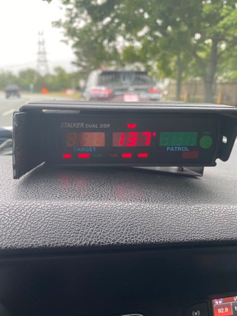 Police have charged a man for driving 87 km/h over the posted speed limit yesterday in Halifax