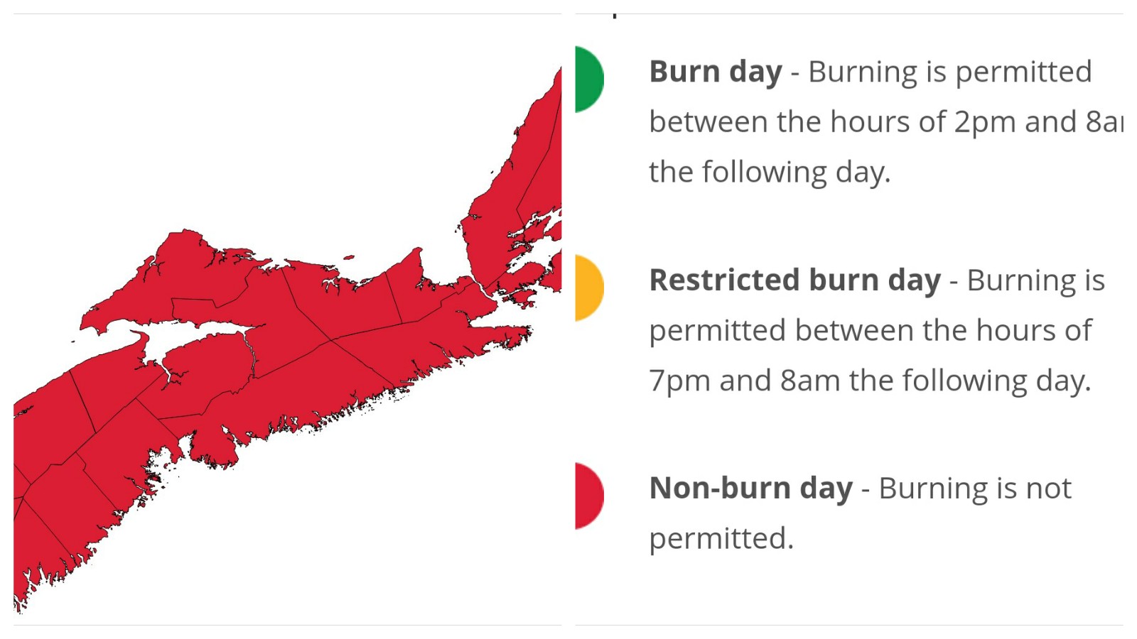 Effective August 14 at midnight, campfires at provincial campgrounds will be restricted