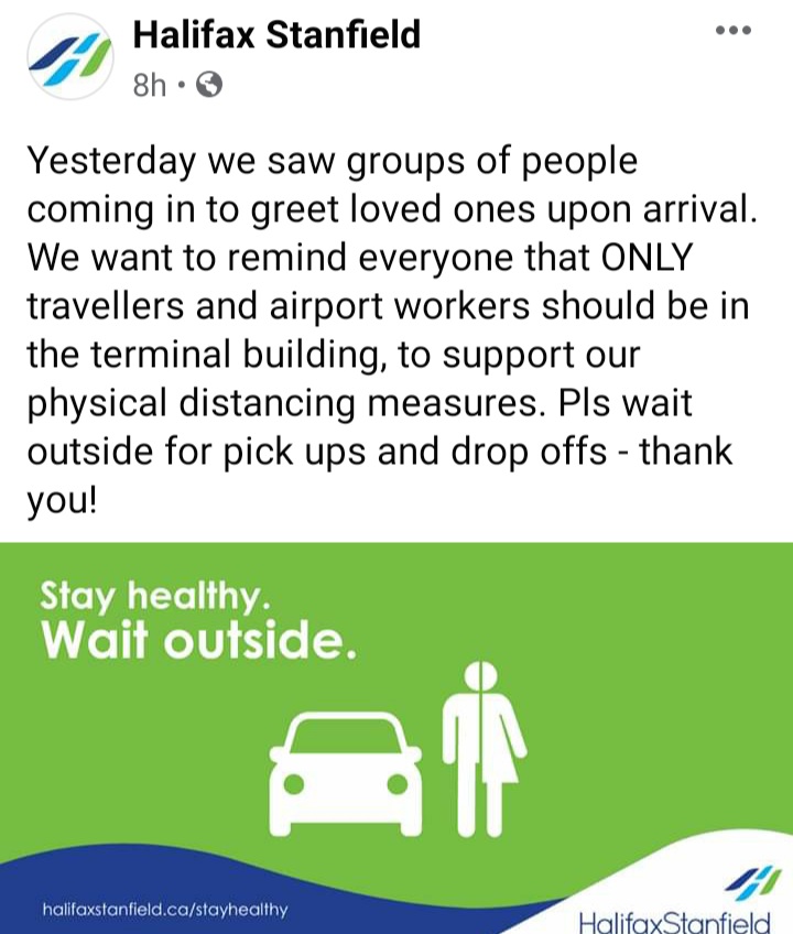 HIAA: We want to remind everyone that ONLY travellers and airport workers should be in the terminal building