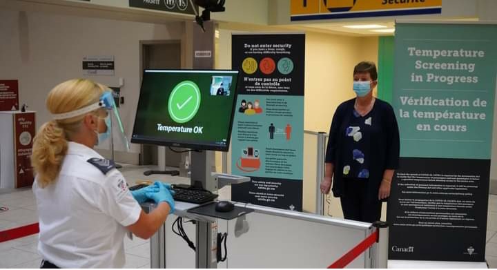 The Canadian Air Transport Security Authority will implement mandatory temperature screening for all passengers and staff entering the secure area of the airport.