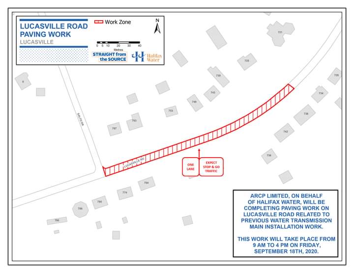 Lucasville Road – Paving Work / Culvert Replacement – Sussex Drive