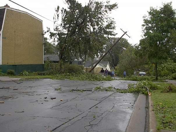 At 12:10 a.m. ADT, Monday, September 29, 2003, Hurricane Juan made landfall in Nova Scotia