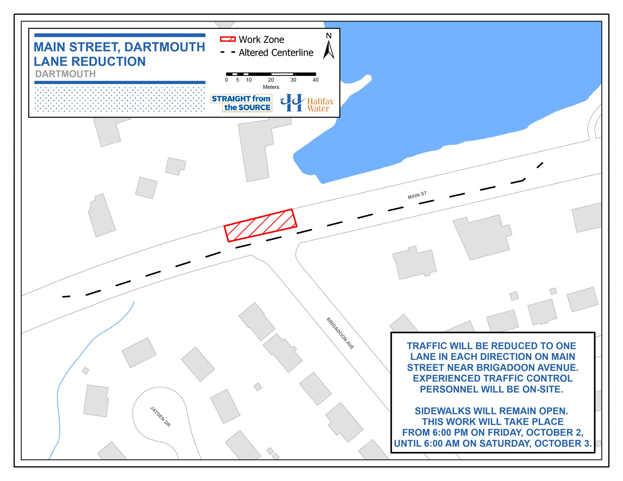 Dutch Village Road – Wastewater System Maintenance / Main Street, Dartmouth – Lane Reduction