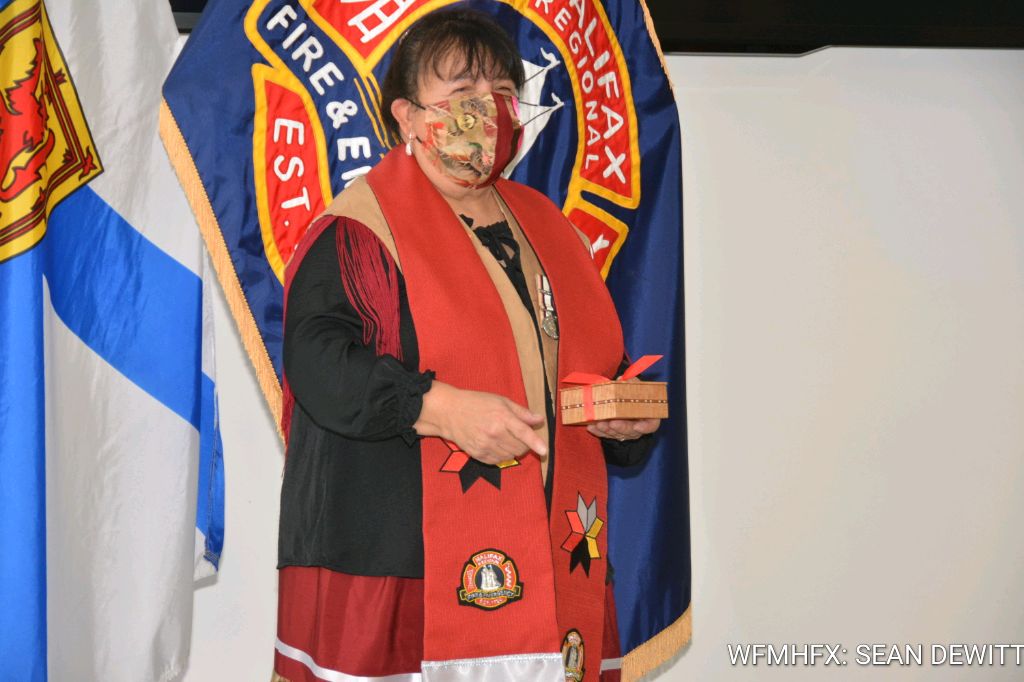 HRFE introduced and inaugurated a Spiritual Advisor, Elder Debbie Eisan, to the fire service