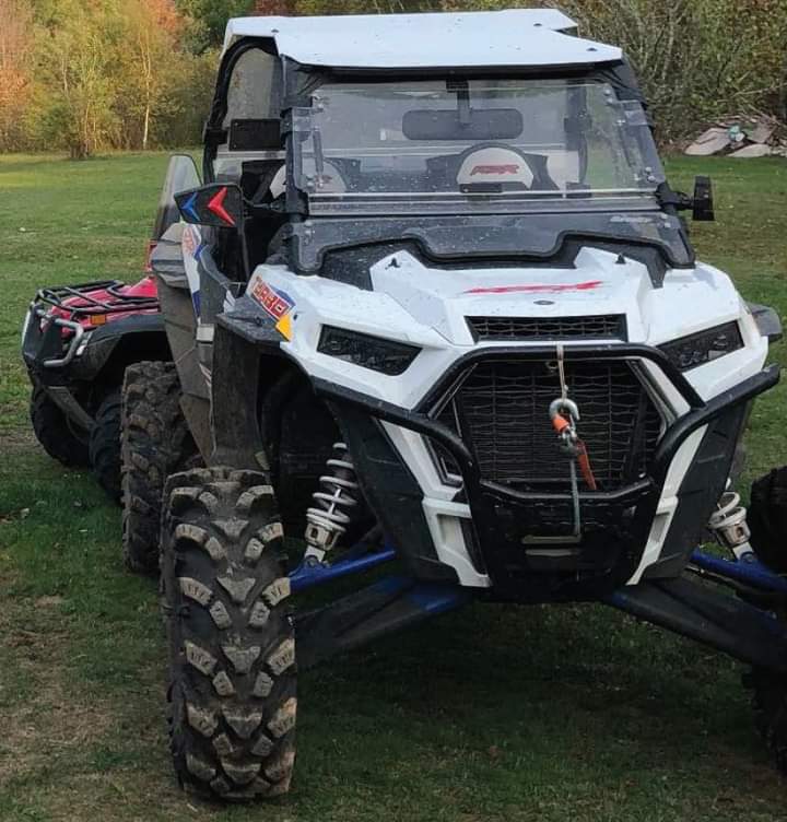 Cumberland District RCMP is investigating a complaint of a stolen 2019 white Polaris RZR ATV
