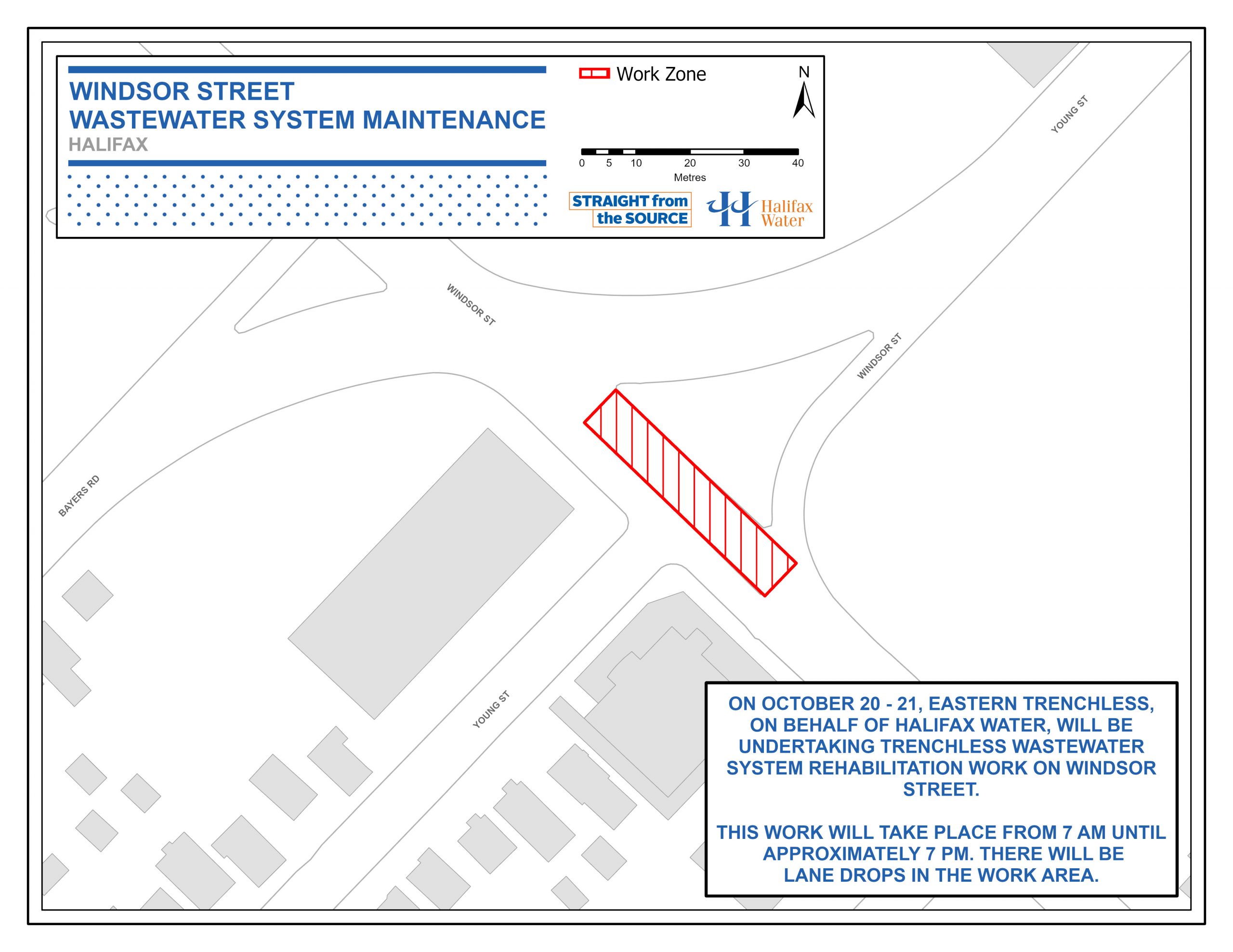 Windsor Street – Wastewater System Maintenance / Rocky Lake Road – Lane Drop for Wastewater System Maintenance (Update)