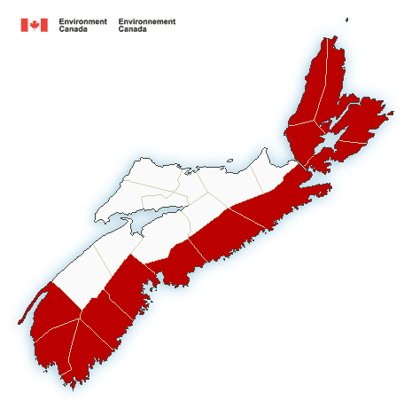 (Ended) Rainfall warning in effect via Environment Canada