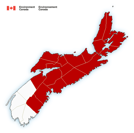 ENDED: Rainfall warning in effect via Environment Canada