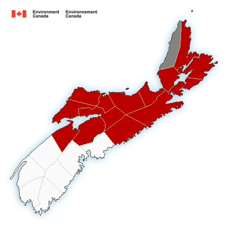 (Ended)  Snowfall warning in effect  in effect via Environment Canada
