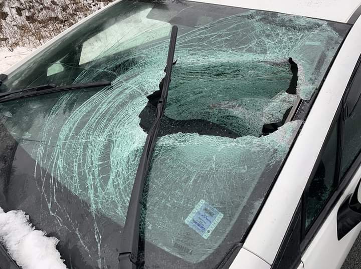 Another reminder to clean off your vehicle during winter months.