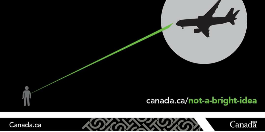 Aiming a laser at an aircraft—Not a bright idea
