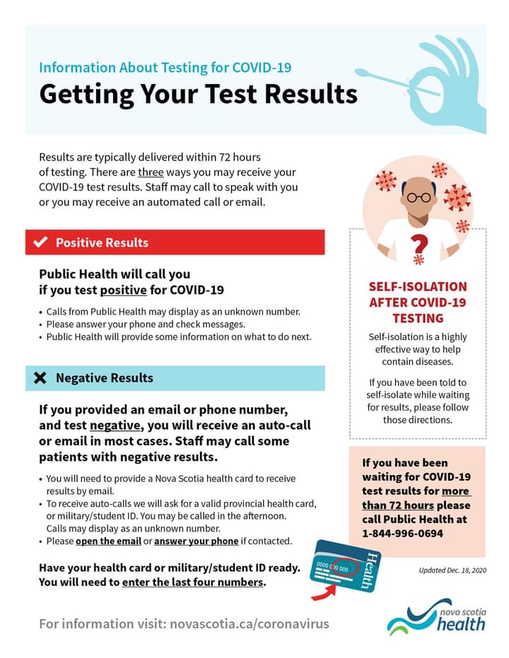 Due to the increase in testing, you may experience a delay in receiving your negative test results by phone / Upcoming #COVID19 testing dates and locations