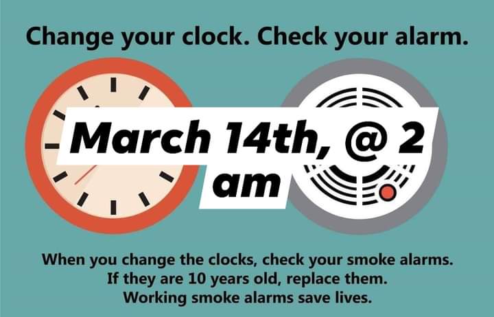 Change your clocks, change your batteries