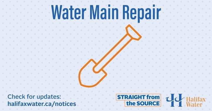 Halifax Water crews will be undertaking a water main repair this morning near 34 Vimy Avenue in Fairview