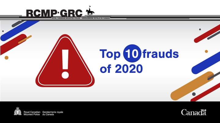 The top 10 most reported scams and frauds of 2020