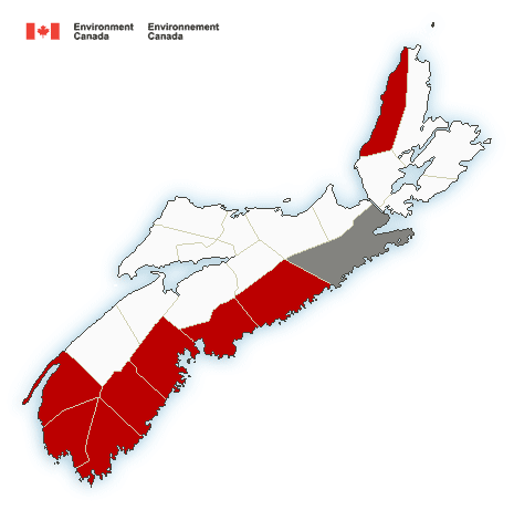 (ENDED) Rainfall warning in effect via Environment Canada 