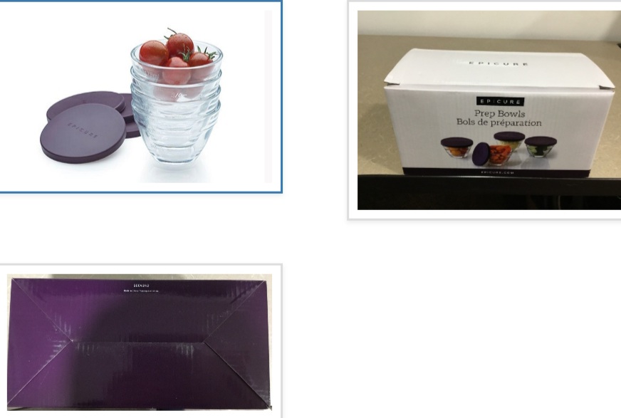 Epicure Prep Bowls (Set of 4) recalled due to Laceration Hazard