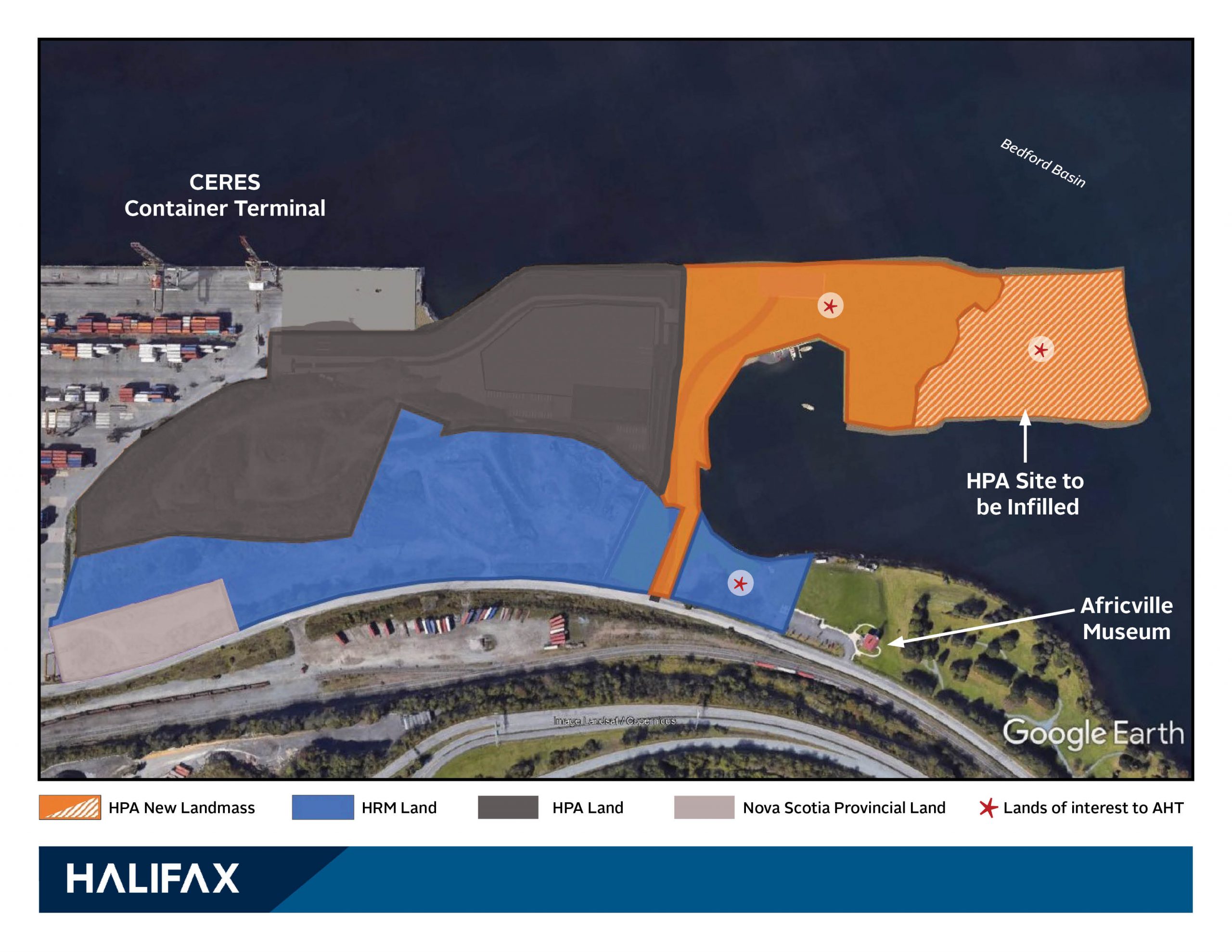 Following interest expressed by the Africville Heritage Trust regarding property adjacent to the Africville Museum, the Halifax Port Authority has proposed a land exchange with the Halifax Regional Municipality in the area of Fairview Cove near historic Africville