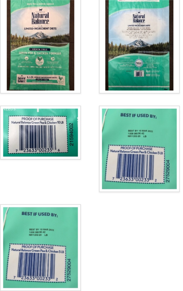 Natural Balance L.I.D. Green Pea & Chicken Dry Cat Formula recalled due to Possible Salmonella Contamination