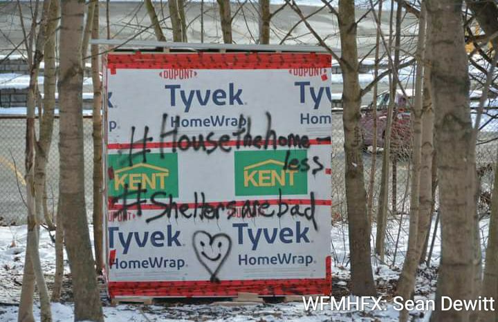 Statement regarding removal of three temporary shelters located on municipal property