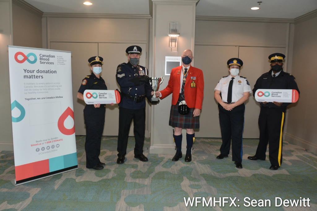 Emergency Service Workers in HRM encourage blood donations