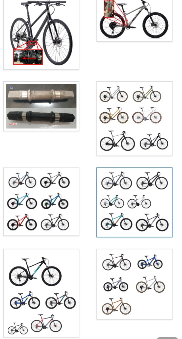 Marin Mountain Bikes recalled due to Fall Hazard
