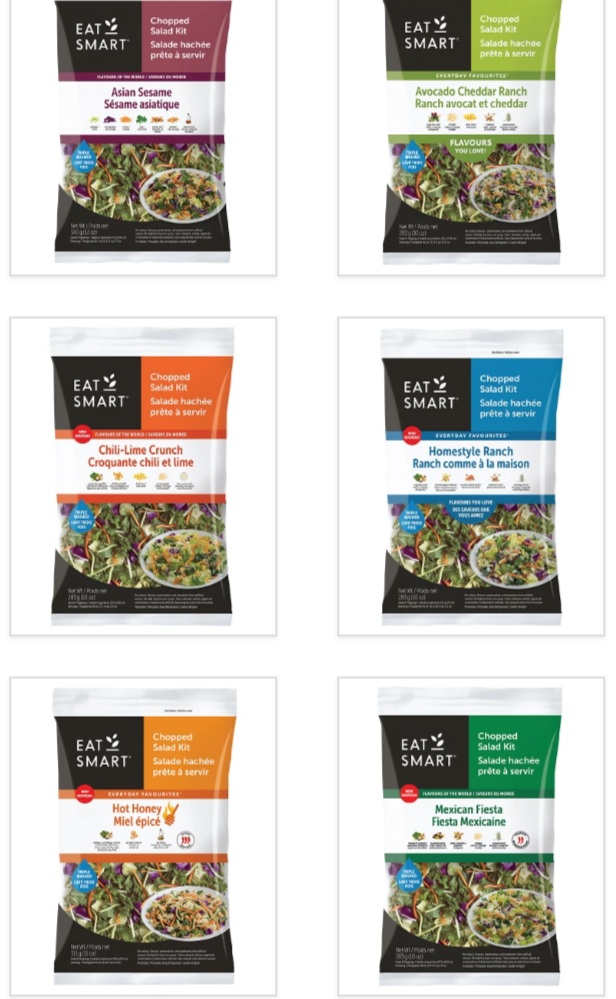 Eat Smart brand Chopped Salad Kits recalled due to Listeria monocytogenes