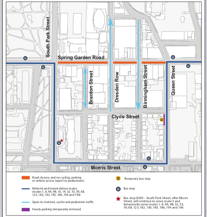 UPDATED: PSA – Road Closures and Construction – Imagine Spring Garden Road