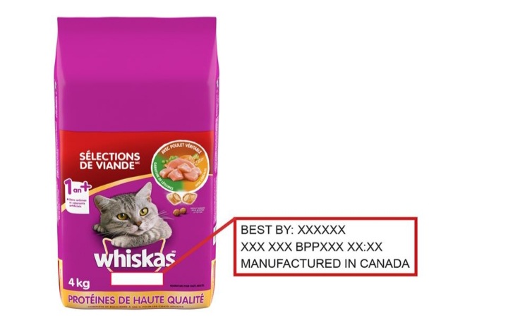 Voluntary Recall of Limited Number of Whiskas Dry Cat Food Products in Canada