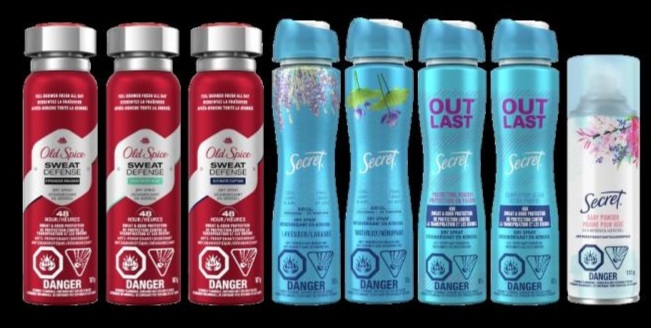 Old Spice and Secret Aerosol Spray Antiperspirant Products Recalled Due To Detection of Benzene