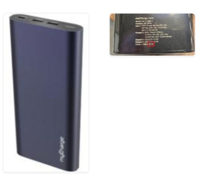 myCharge Razor Xtreme PD powerbank recalled due to a fire hazard