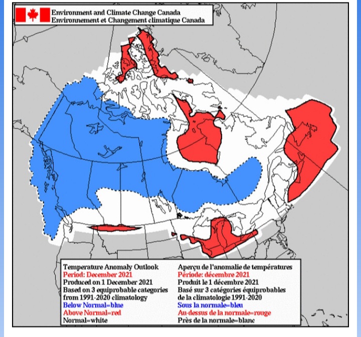 December Temperature Outlook