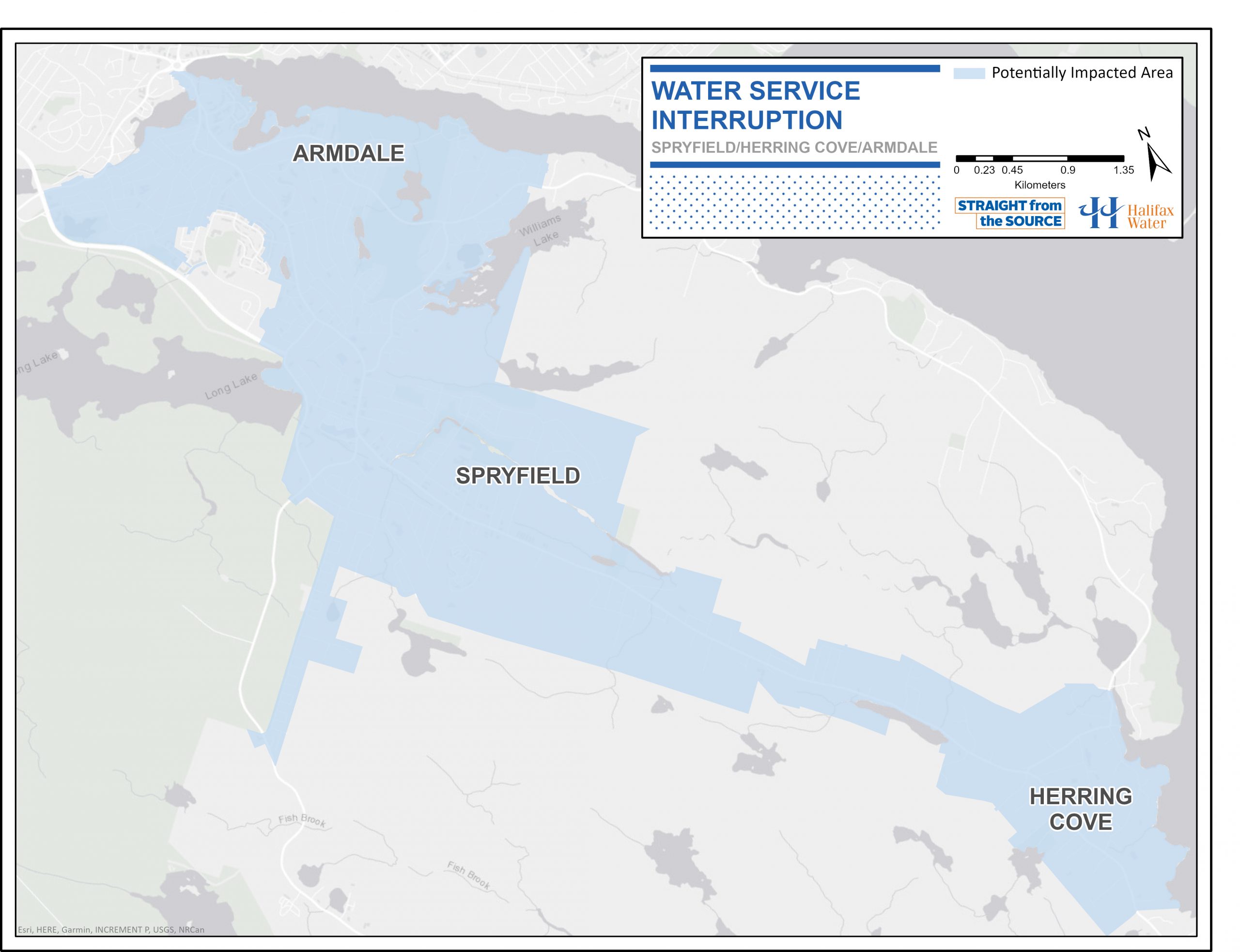 (Update) Water Service Advisory – Herring Cove Road & Area – Water Main Repair