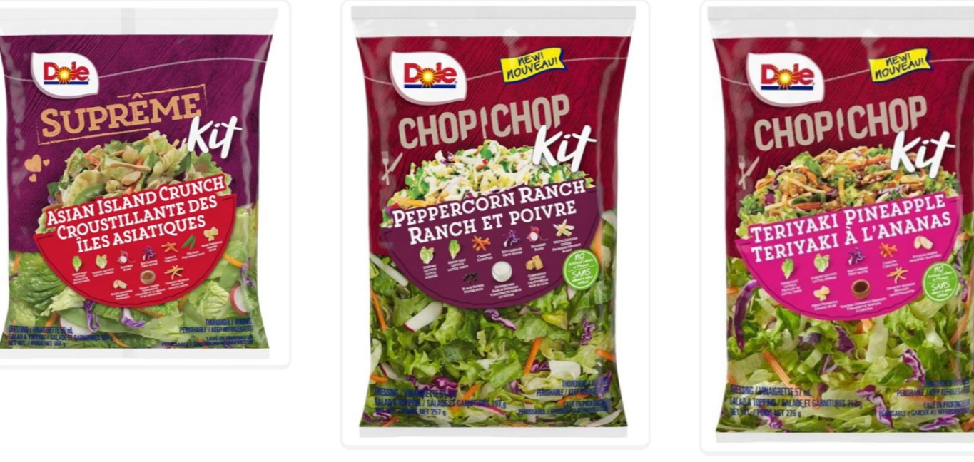 Certain Dole and President's Choice brand salad products recalled due to Listeria monocytogenes