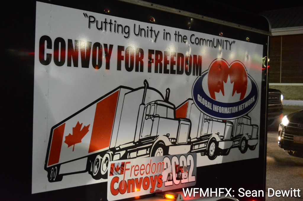 The NS "2022 Truckers For Freedom Convoy" set off from Enfield this morning