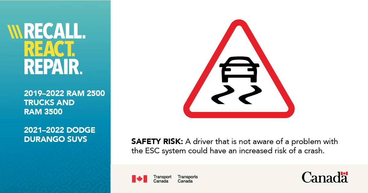 Recall: 2019-2022 Dodge and RAM vehicles