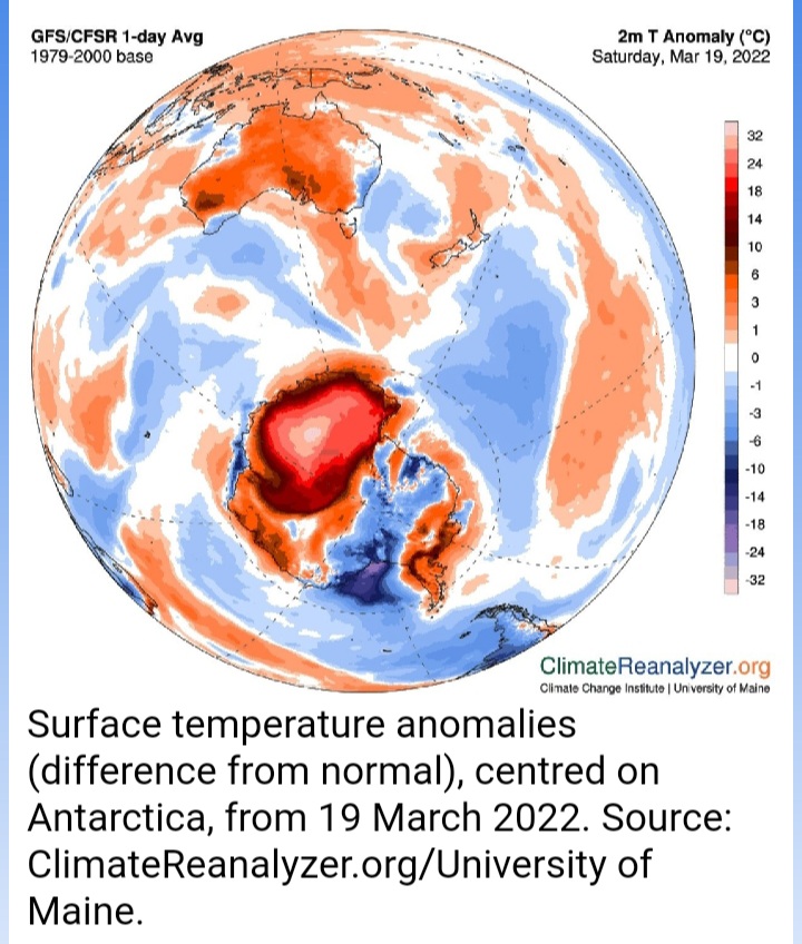 Record Warmth in Antarctica