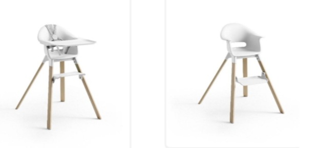 Stokke® Clikk™ High Chair in White recalled due to fall hazard