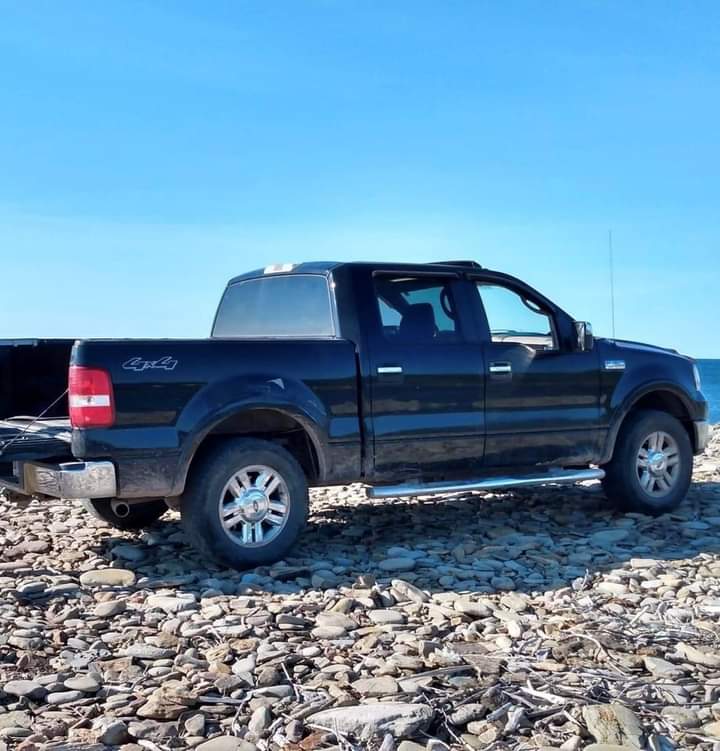 Victoria County District RCMP is investigating the theft of a black 2008 Ford F-150
