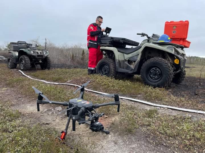 Members of Canada Task Force 5 Heavy Urban Search & Rescue assisting DNR near Horseshoe Lake, Yarmouth County