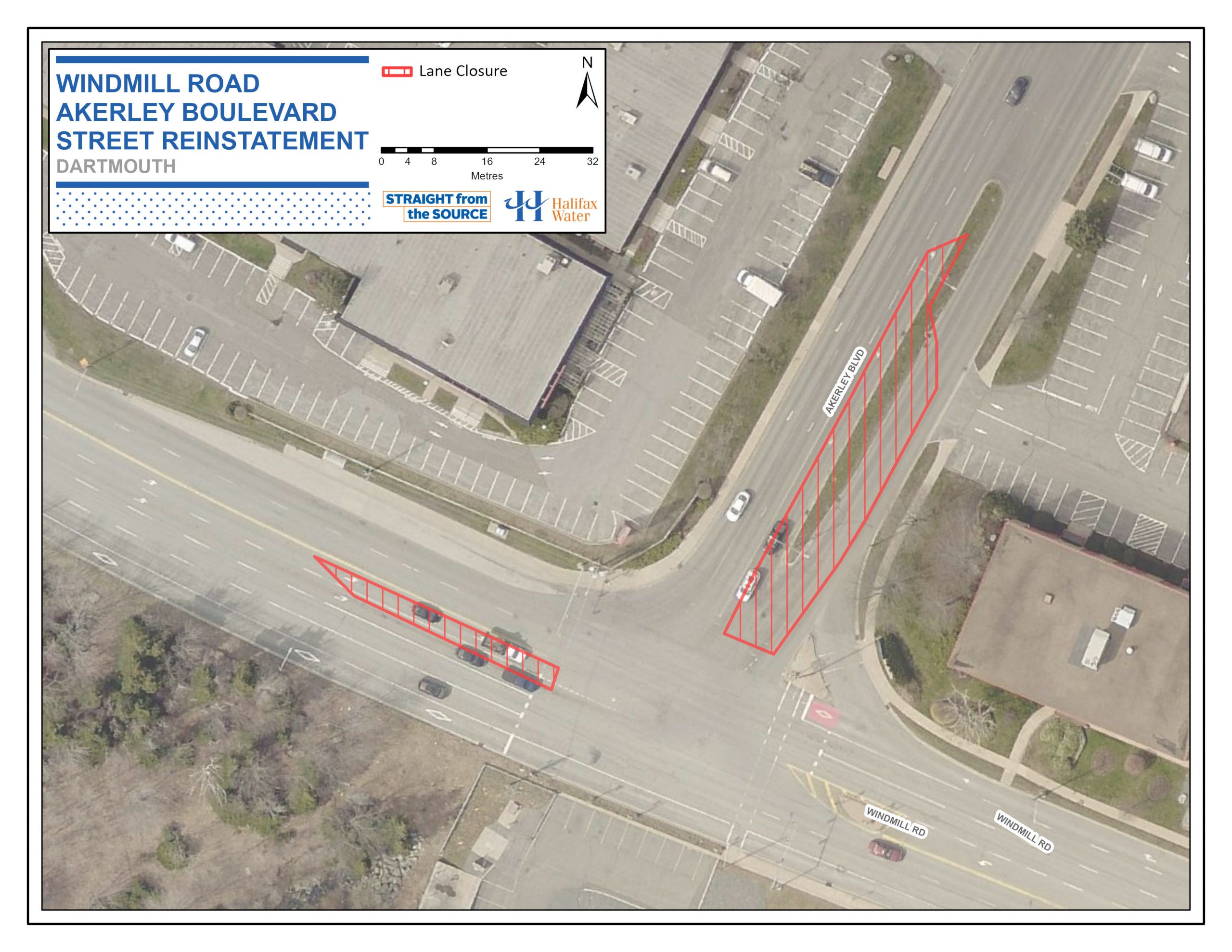 Traffic Advisory – Windmill Road & Akerley Boulevard – Street Reinstatement