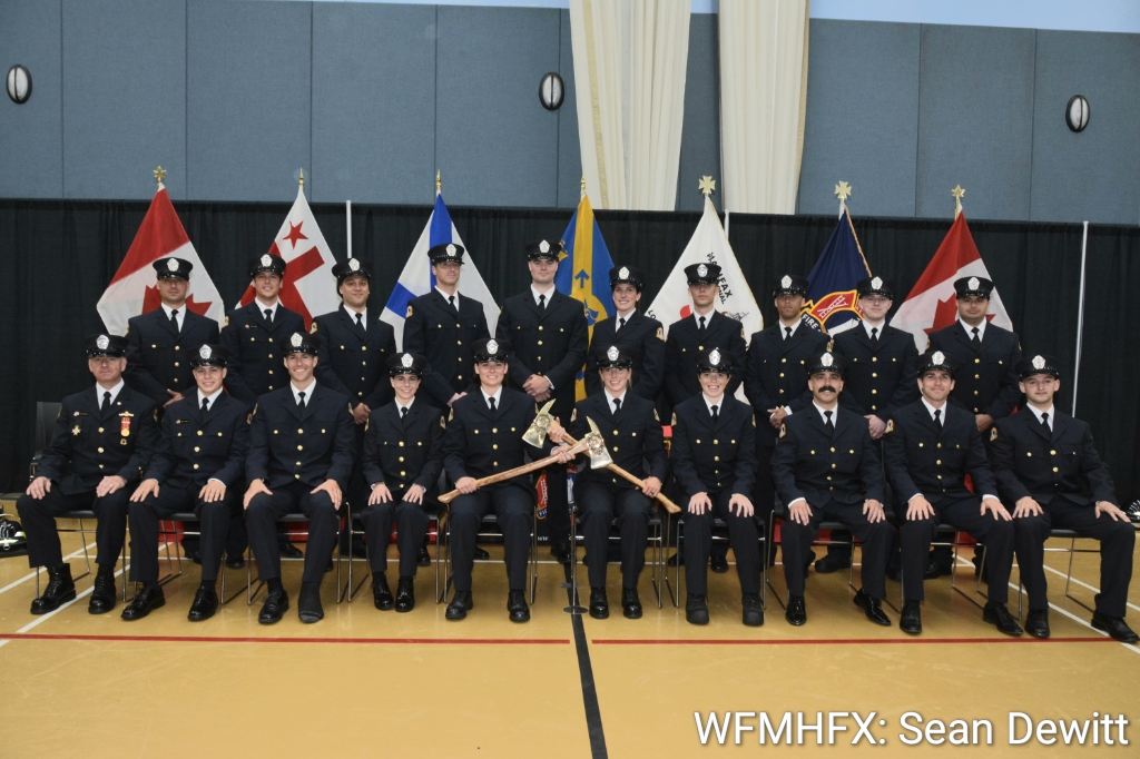 HRFE welcoms new career firefighters to their ranks in a graduation ceremony in Dartmouth